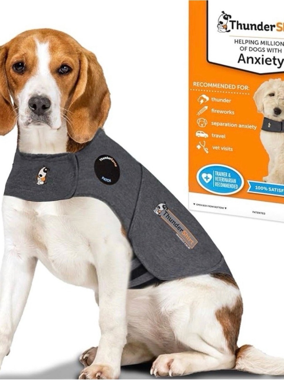 Thundershirt Gray Anxiety-Relief Dog Shirt with Logo NEW (without box)